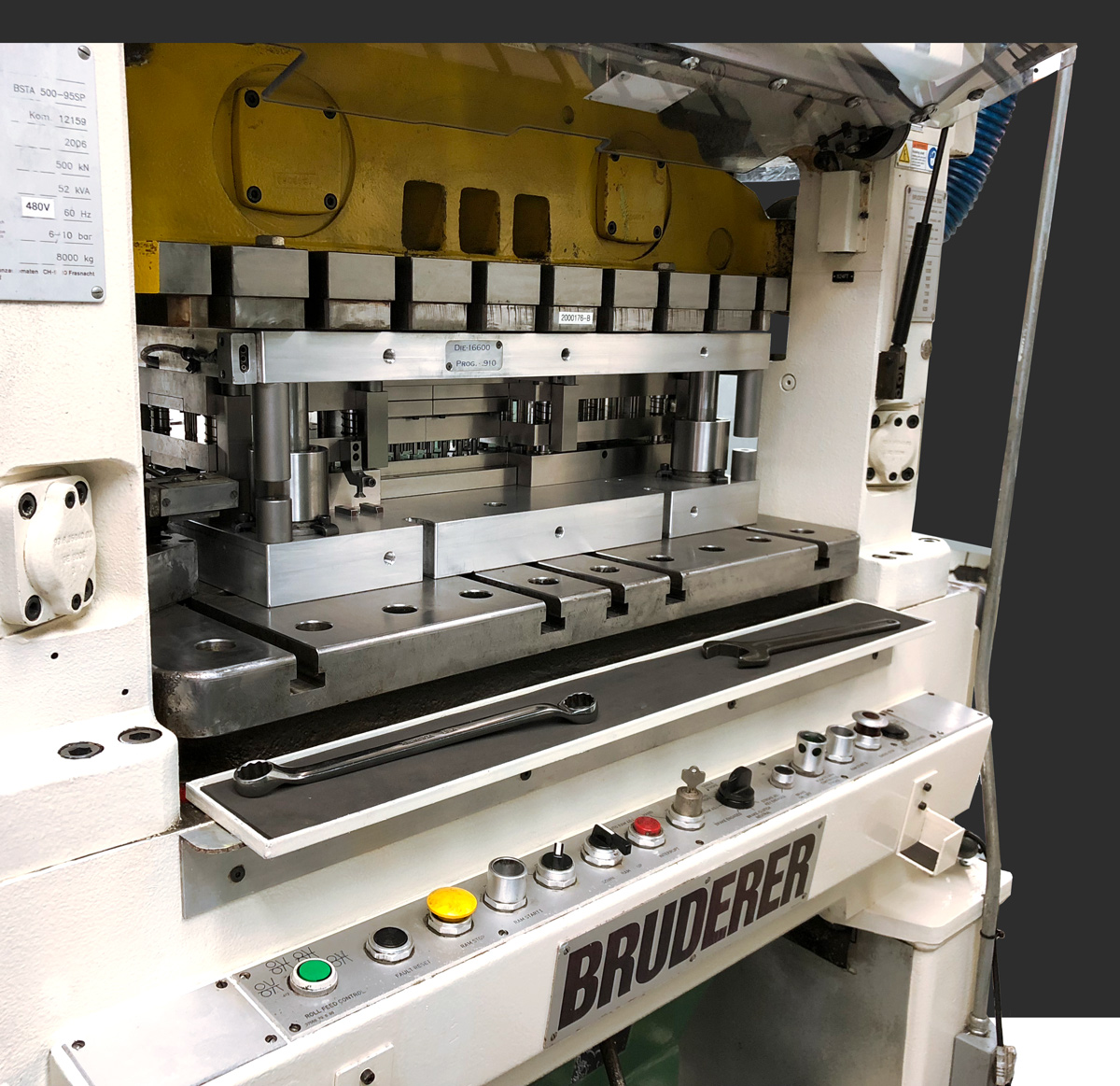 white bruderer precision metal stamping press